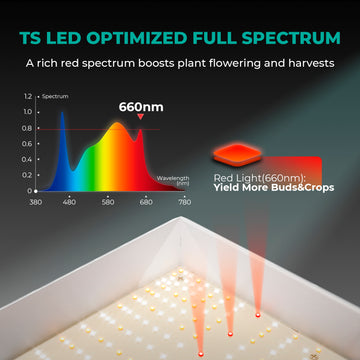 Mars Hydro TS 3000 450W LED élèvent des lumières à spectre complet